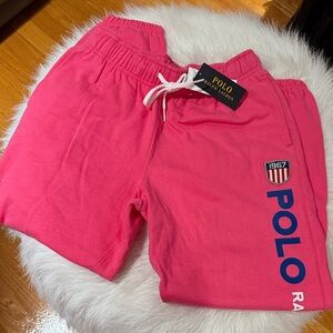 Polo Ralph Lauren Pink Joggers New Medium